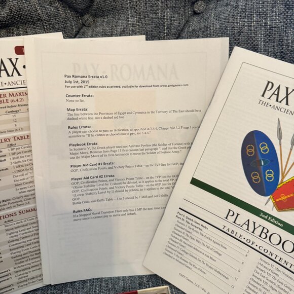 Pax Romana (open, unpunched) GMT 0601-15 GMT Games - Picture 11 of 16